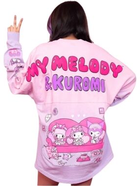 SANRIO x Spirit Jersey JapanLA ombre pink purple My Melody Kuromi Piano top XXL